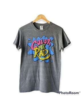 𝅺delta Apparel Grey Color Me Rad Graphic Tee